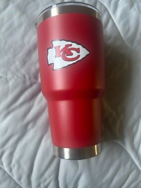 Kansas City Chiefs Red Stainless Steel Travel Tumbler